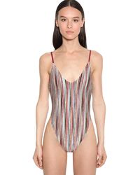 Missoni Costume Intero In Maglia Di Viscosa - Multicolore