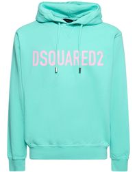DSquared² - Logo Cool Fit Cotton Hoodie - Lyst
