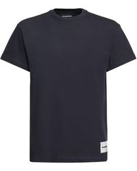 Jil Sander - Set: 3 T-shirts Aus Lyocell Und Baumwolle - Lyst