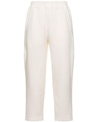 The Row - Koa Cotton Blend Jersey Sweatpants - Lyst
