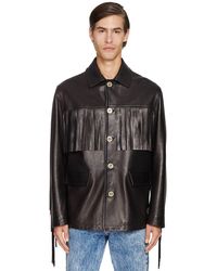 Versace Leather jackets for Men - Up to 55% off at Lyst.com