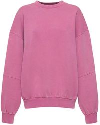 CANNARI CONCEPT - Oversize Cotton Crewneck Sweater - Lyst