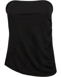 Helmut Lang - Viscose Tube Strapless Top - Lyst