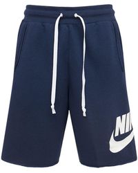 Nike Short En Molleton Alumni - Bleu