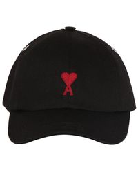 Ami Paris - Cappello in cotone con logo - Lyst
