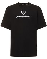 Marine Serre - Heartbeat Print Cotton Jersey T-shirt - Lyst