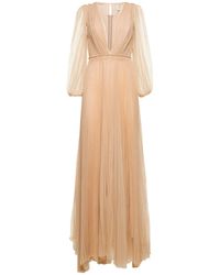 Maria Lucia Hohan - Janelle Sheer Tulle Long Dress - Lyst