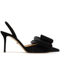 Mach & Mach - 85mm Le Cadeau Suede Slingback Pumps - Lyst