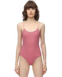 Oséree Badeanzug Aus Lurex Und Lycra - Pink