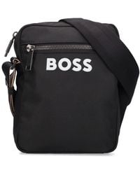 BOSS - Catch Logo Crossbody Bag - Lyst