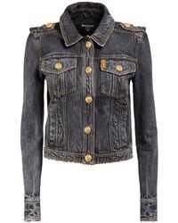 Balmain Jean and denim jackets for Women | Online Sale up to 57% off | Lyst