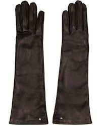 Max Mara - Afidee Smooth Leather Gloves - Lyst