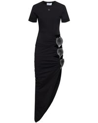 GIUSEPPE DI MORABITO - Cotton Jersey Maxi Dress W/ Slit - Lyst