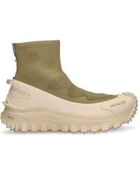 Moncler - 45mm Hohe Strick-sneakers "trailgrip " - Lyst