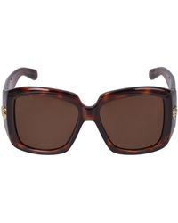 Gucci - Eckige Sonnenbrille Aus Acetat "gg1402s" - Lyst