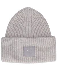 Acne Studios - Pansy Face Wool Beanie - Lyst