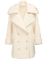 Marni Kolani Aus Wollmischung - Weiß