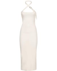 The Attico - Kompaktes Midi-kleid Aus Jersey - Lyst