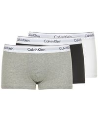 Calvin Klein Set: 3 Boxer Aus Baumwolle Mit Logo - Grau