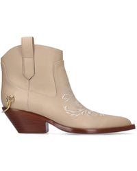 Zimmermann - 45Mm Duncan Leather Ankle Boots - Lyst