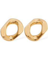 Burberry Chain Link Stud Earrings - Metallic
