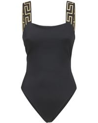 Versace - Badeanzug mit Greca-Muster - Lyst