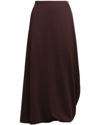Lemaire - Silk Viscose Interlock Twisted Hem Skirt - Lyst