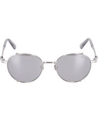 Moncler - Round Metal Sunglasses - Lyst