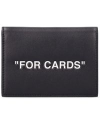 Off-White c/o Virgil Abloh - "for Cards" Folded Leather Card Holder - Lyst