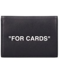Off-White c/o Virgil Abloh - "for Cards" Folded Leather Card Holder - Lyst