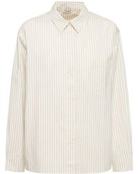 Anine Bing - Braxton Monogram Cotton Shirt - Lyst