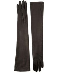 Max Mara - Amica Leather Long Gloves - Lyst