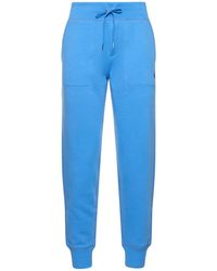 Polo Ralph Lauren - Pantaloni mari in felpa di misto cotone - Lyst