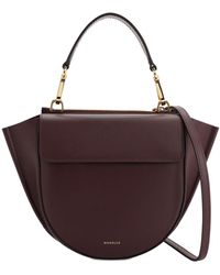 Wandler Hortensia Schultertasche Aus Leder - Lila