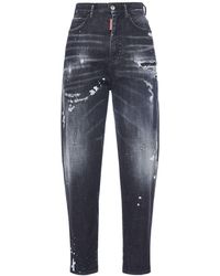 DSquared² - Jeans cropped desgastados - Lyst