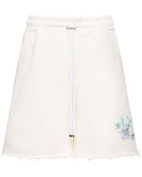 Amiri - Floral Logo Print Jersey Shorts - Lyst