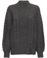 THE GARMENT - Como Wool Blend Cable Knit Sweater - Lyst