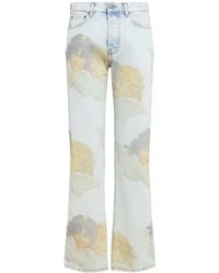 Fiorucci - Angel Print Straight Fit Jeans - Lyst