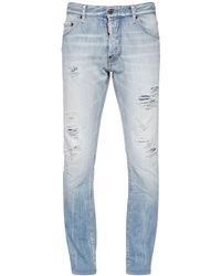 Herren Bekleidung Jeans Jeans mit Gerader Passform DSquared² Baumwolle 24cm Jeans Aus Baumwolldenim roadie in Blau für Herren 