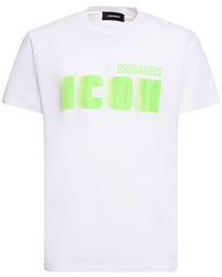 DSquared² - T-shirt icon in cotone - Lyst