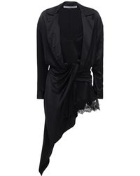Alexander Wang Minikleid Aus Seide - Schwarz