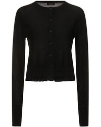 Marc Jacobs - Fine Ribbed Wool Cardigan - Lyst