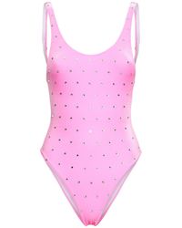 DSquared² - Embellished Chenille One Piece Swimsuit - Lyst