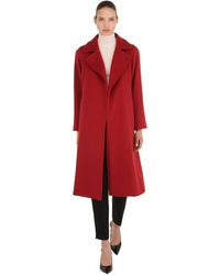 Max Mara Langer Mantel Aus Kamelhaar "manuela" - Rot
