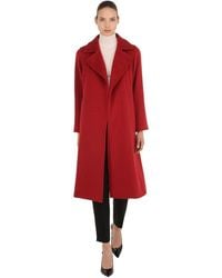 Max Mara Manuela Camel Long Coat - Red