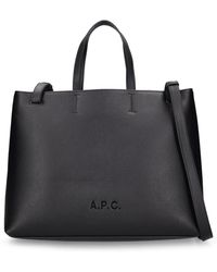 A.P.C. - Small Cabas Market Leather Bag - Lyst