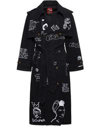 Kidsuper - Embroidered Cotton Trench Coat - Lyst