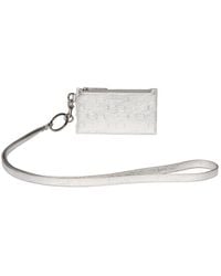 Balenciaga - Leather Card Holder W/ Keyring - Lyst