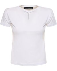 Y. Project - T-shirt in jersey con logo - Lyst
