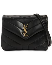 Saint Laurent Toy Loulou Monogram Leather Bag - Black